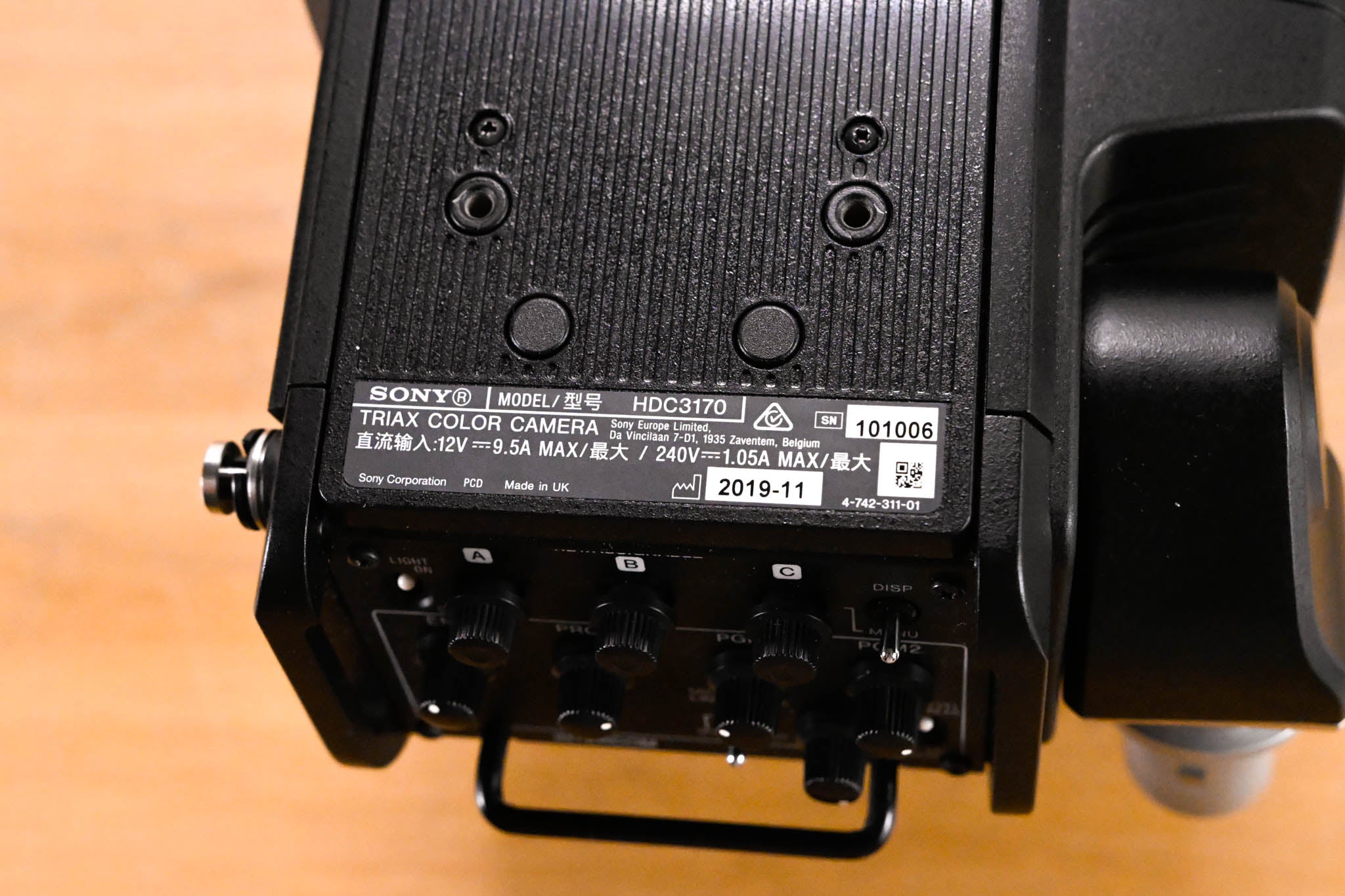 Sony HDC-3170 2/3" 3-CMOS HD Digital Triax System Camera