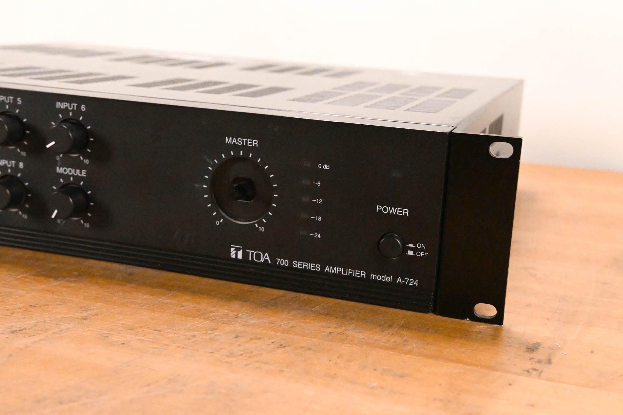 TOA A-724 240-Watt Rackmount Amplifier/Mixer