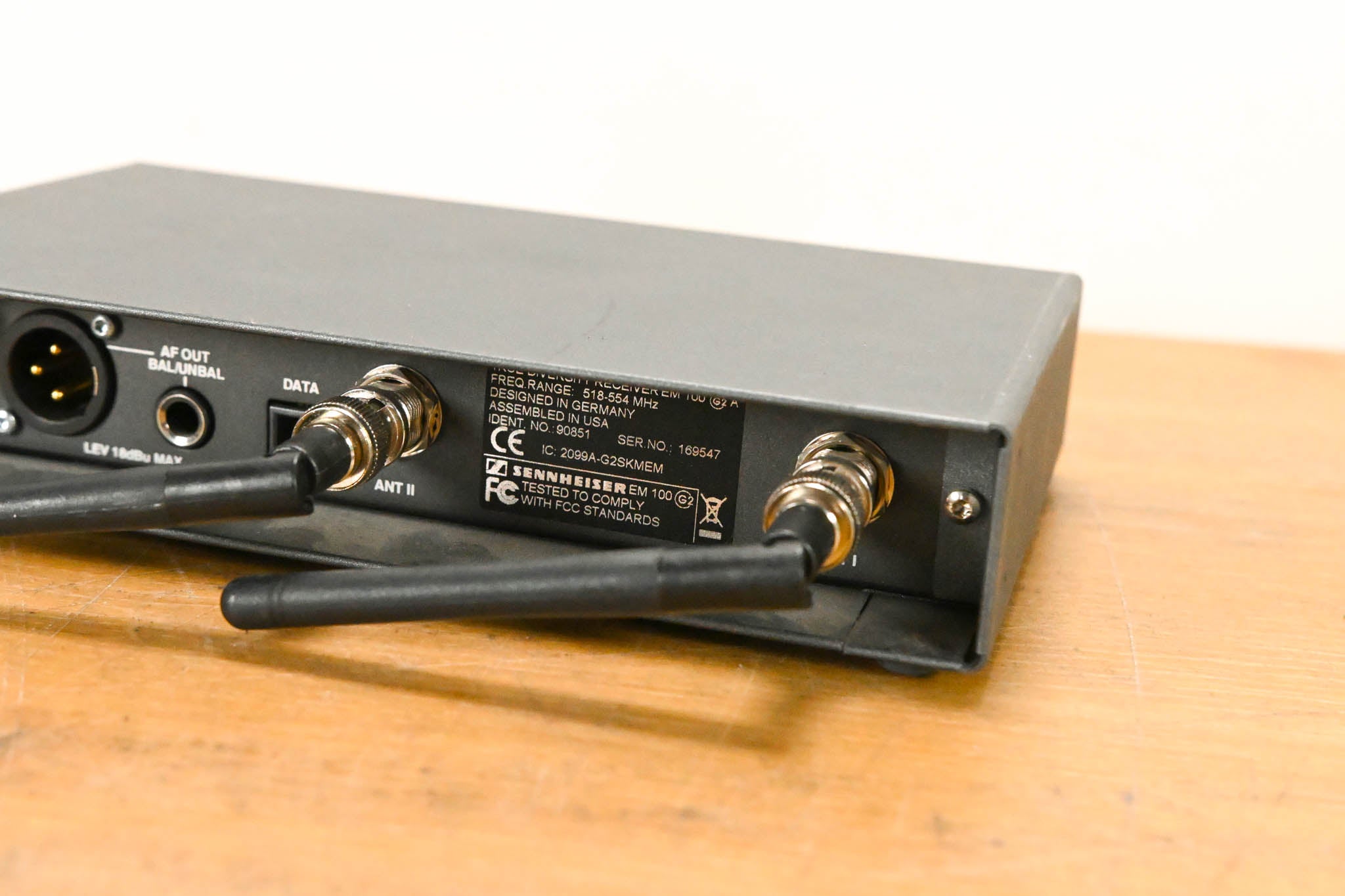Sennheiser EM 100 G2 Wireless Receiver - 518-554 MHz (NO POWER SUPPLY)