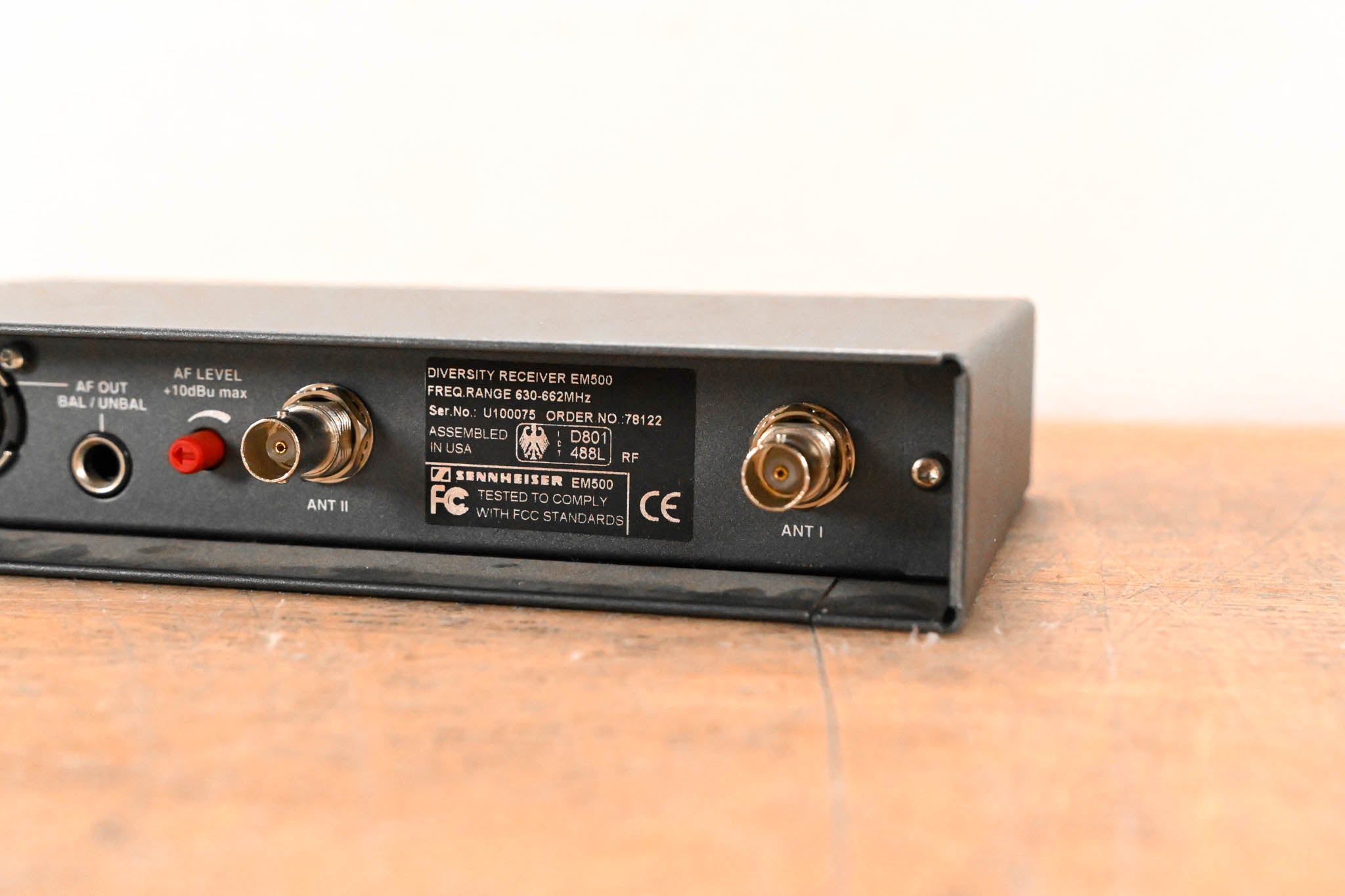 Sennheiser EM 500 Wireless Receiver 630-662 MHz (NO POWER SUPPLY)