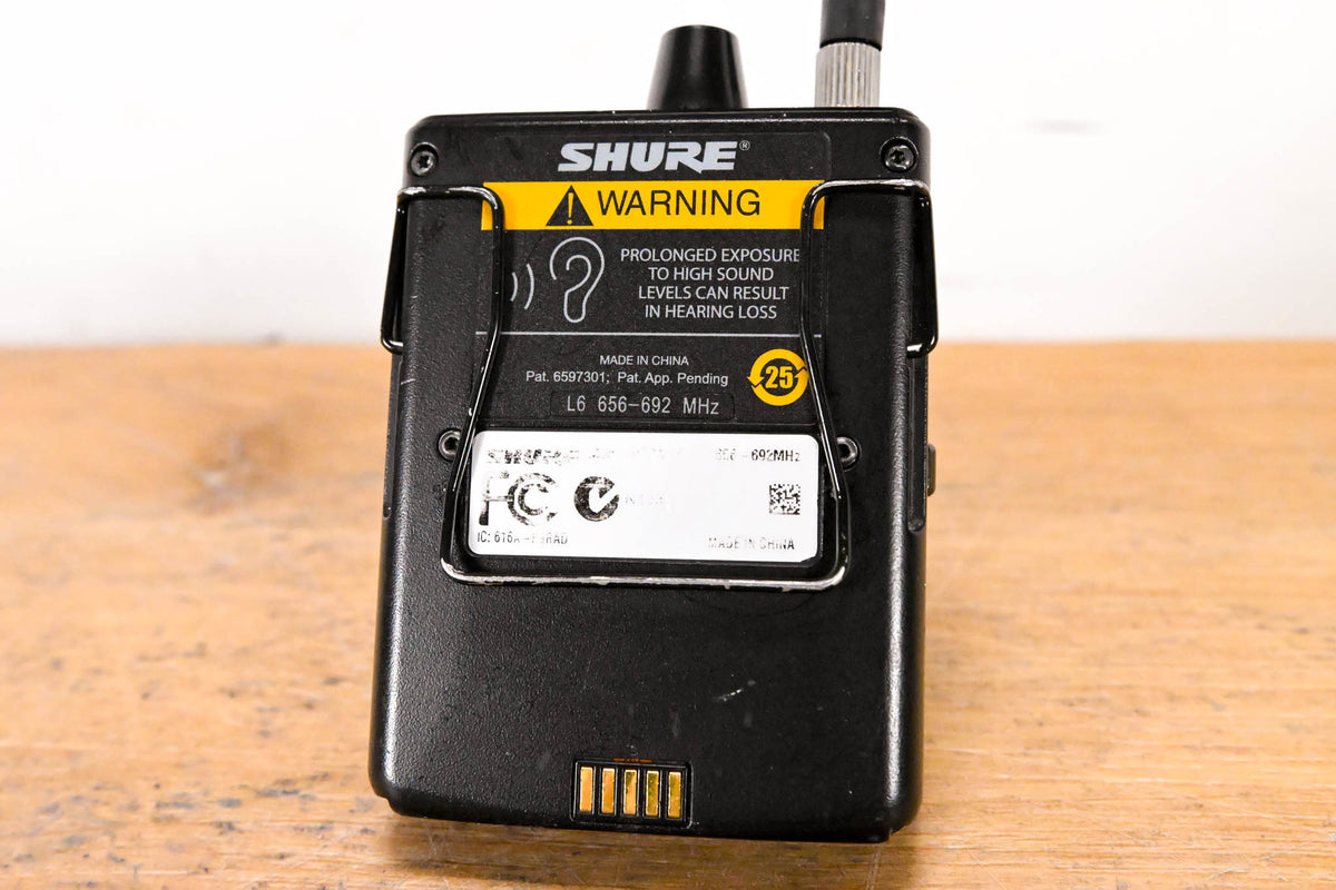 Shure PSM 900 Wireless IEM System L6 Band: 656-692 MHz (NO POWER SUPPLY)