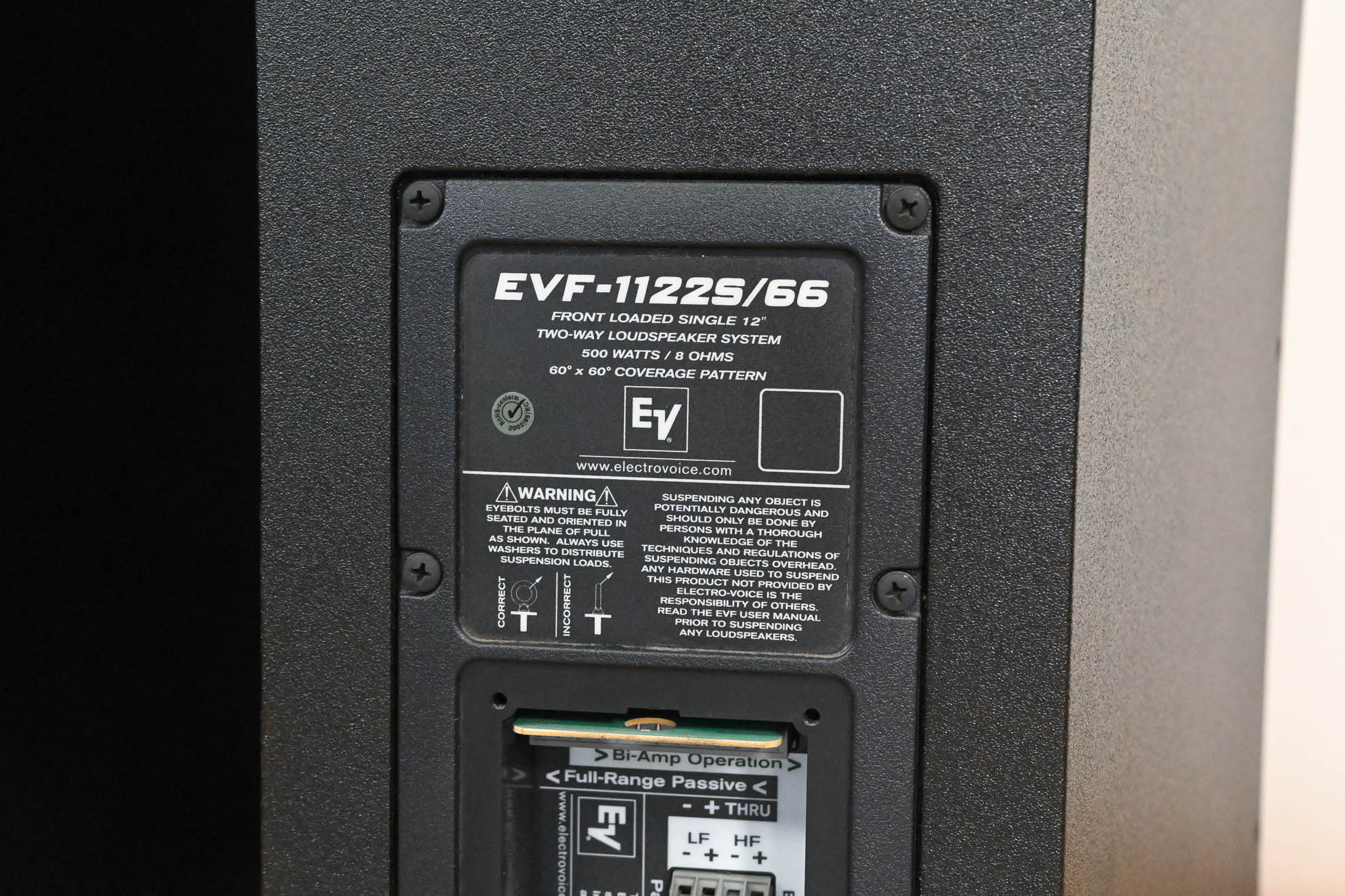 Electro-Voice (EV) EVF-1122S/66 Point-Source 12" Loudspeaker (PAIR)