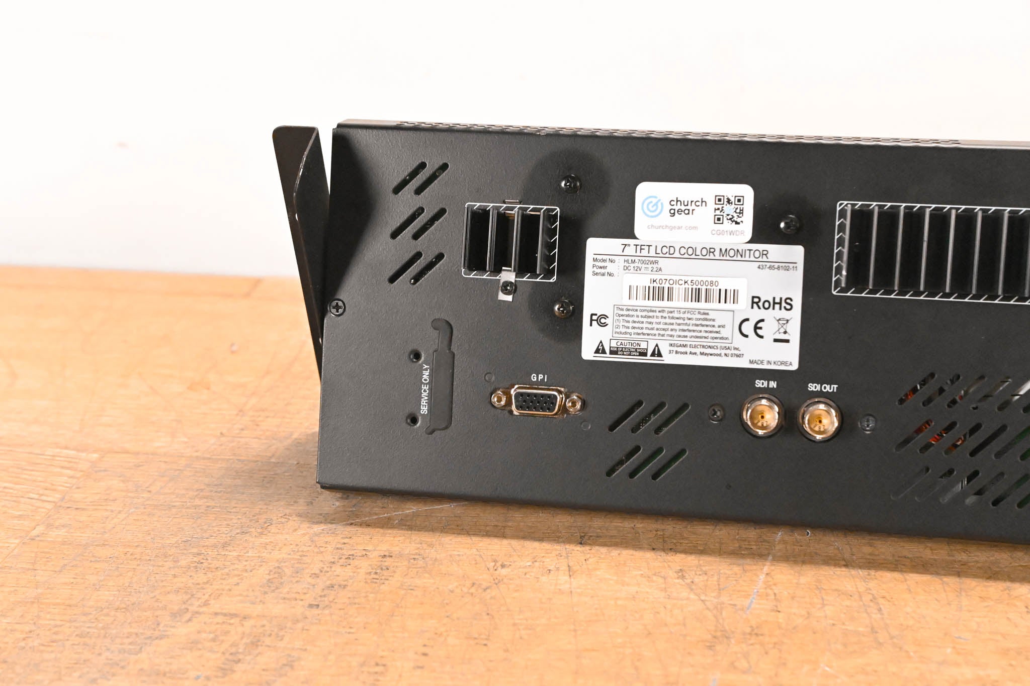 Ikegami HLM-7002WR 7" Dual HDTV/SDTV Multi-Format LCD Monitor (NO PSU)
