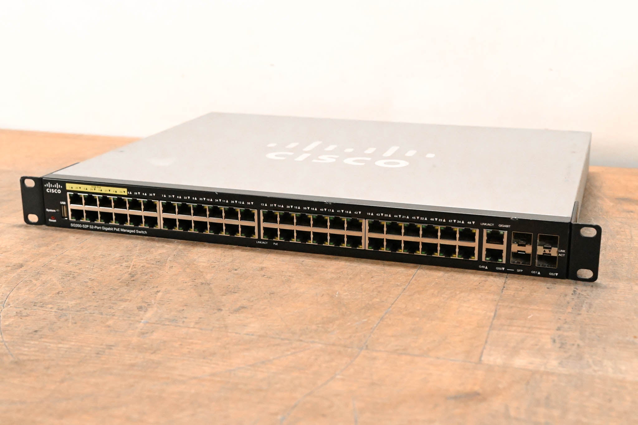 Cisco SG350-52P 52-Port Gigabit PoE Managed Switch