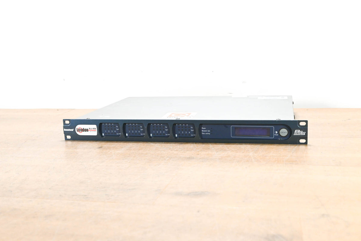 BSS London BLU-806 Signal Processor with BLU link and Dante / AES67