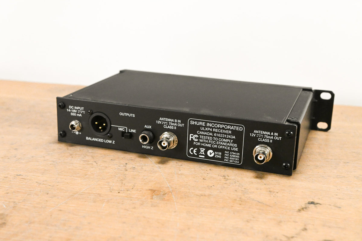 Shure ULXP14 Bodypack Wireless System J1 Band 554-590MHz NO POWER SUPPLY
