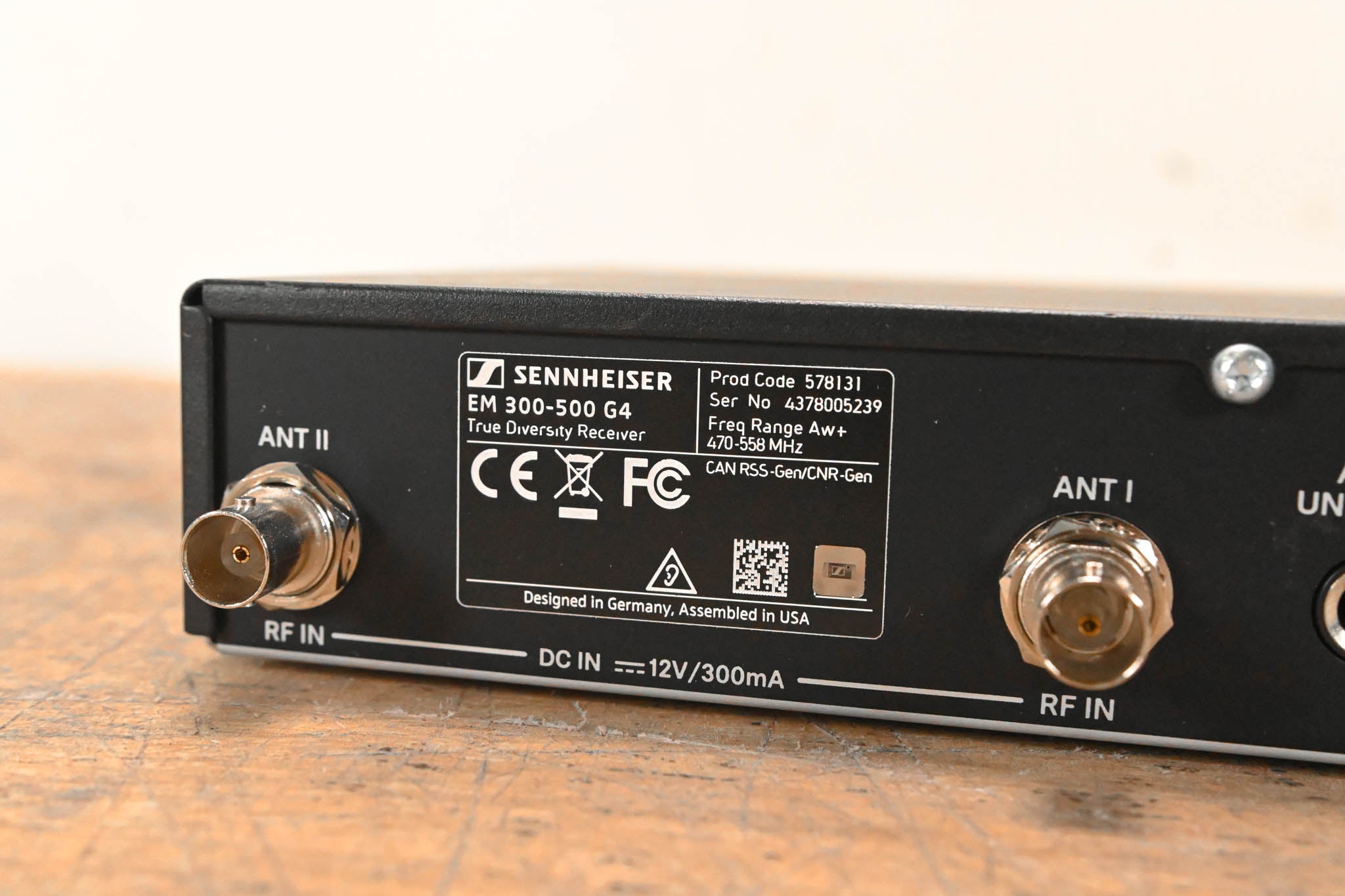 Sennheiser EW 300 G4 Handheld Wireless System Aw+ Range NO POWER SUPPLY