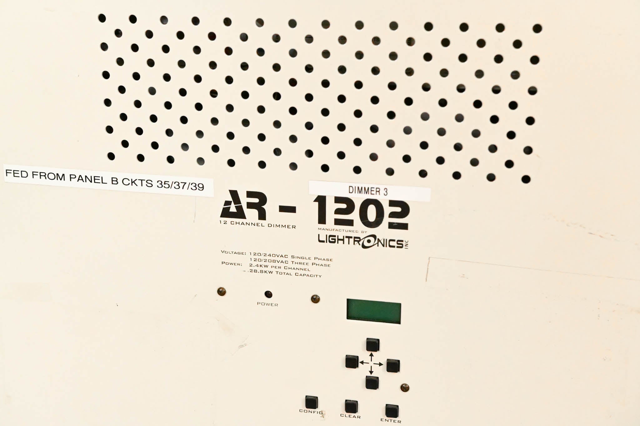 Lightronics AR-1202 12-Channel DMX Wall Mount Dimming System