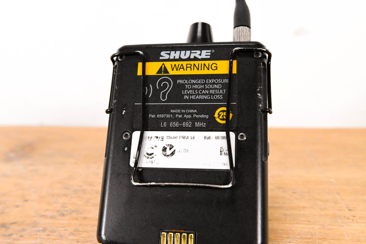 Shure PSM 900 Wireless IEM System L6 Band: 656-692 MHz (NO POWER SUPPLY)