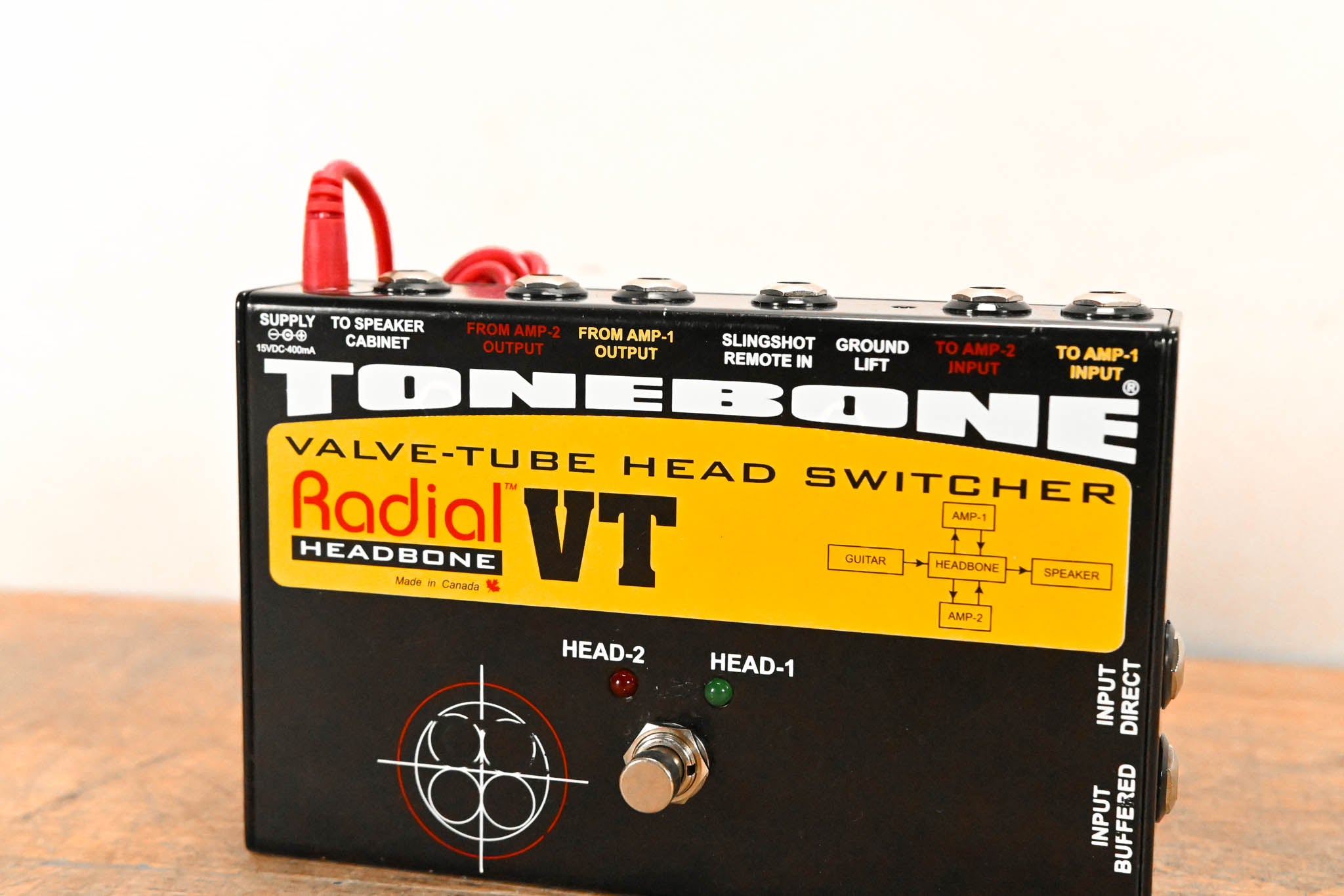 Radial Engineering Tonebone Headbone VT Tube Amplifier Head Switcher