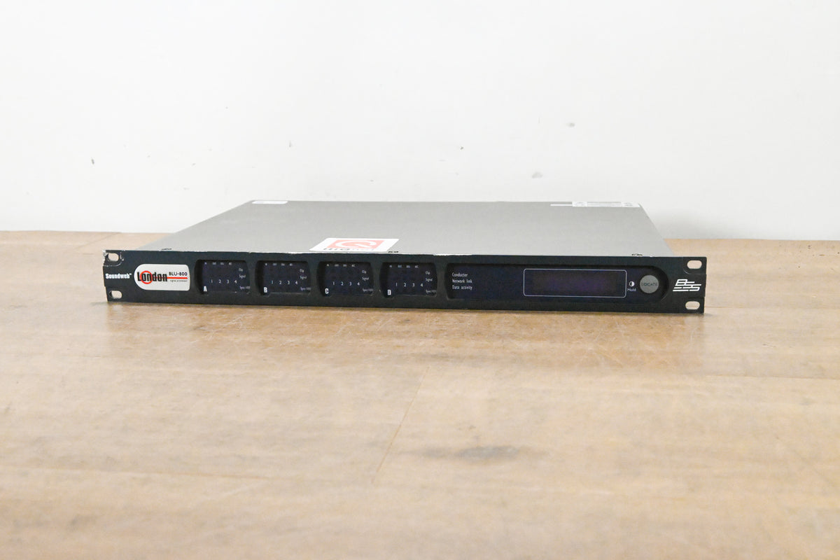 BSS London BLU-800 Signal Processor with BLU link and CobraNet