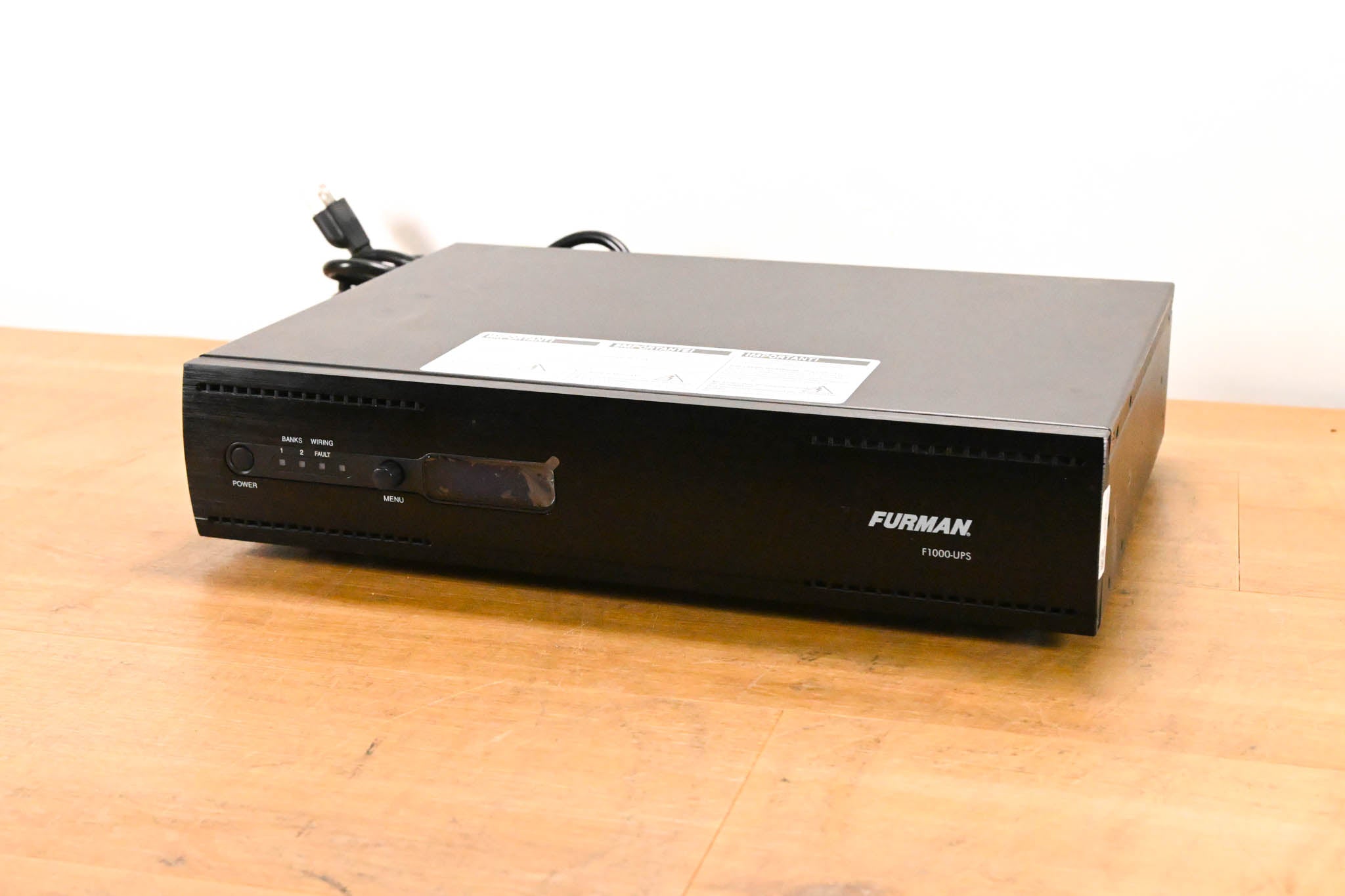 Furman F1000-UPS 1000VA 2RU Rack-Mountable Uninterruptible Power Supply
