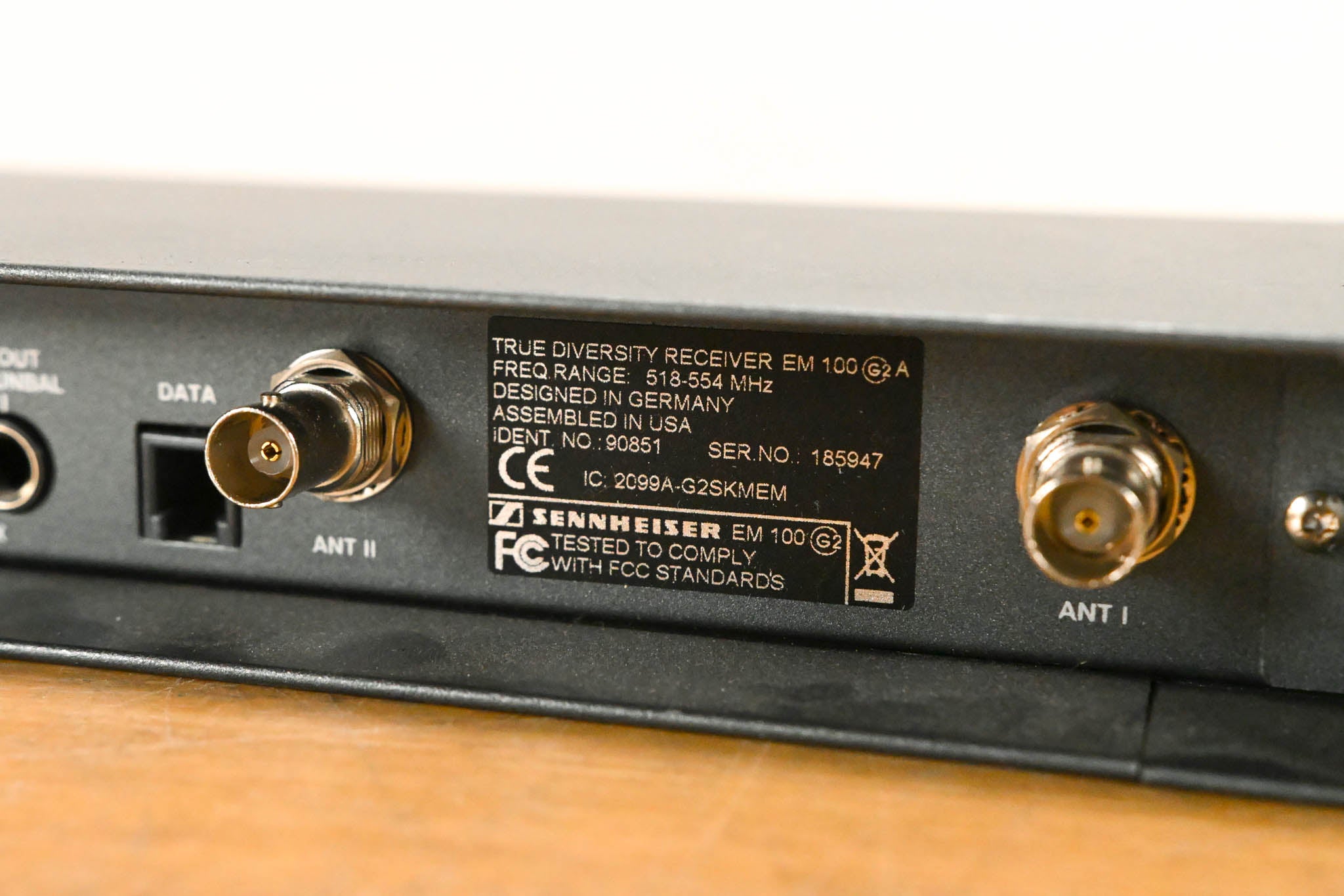Sennheiser EM 100 G2 Wireless Receiver - 518-554 MHz (NO POWER SUPPLY)