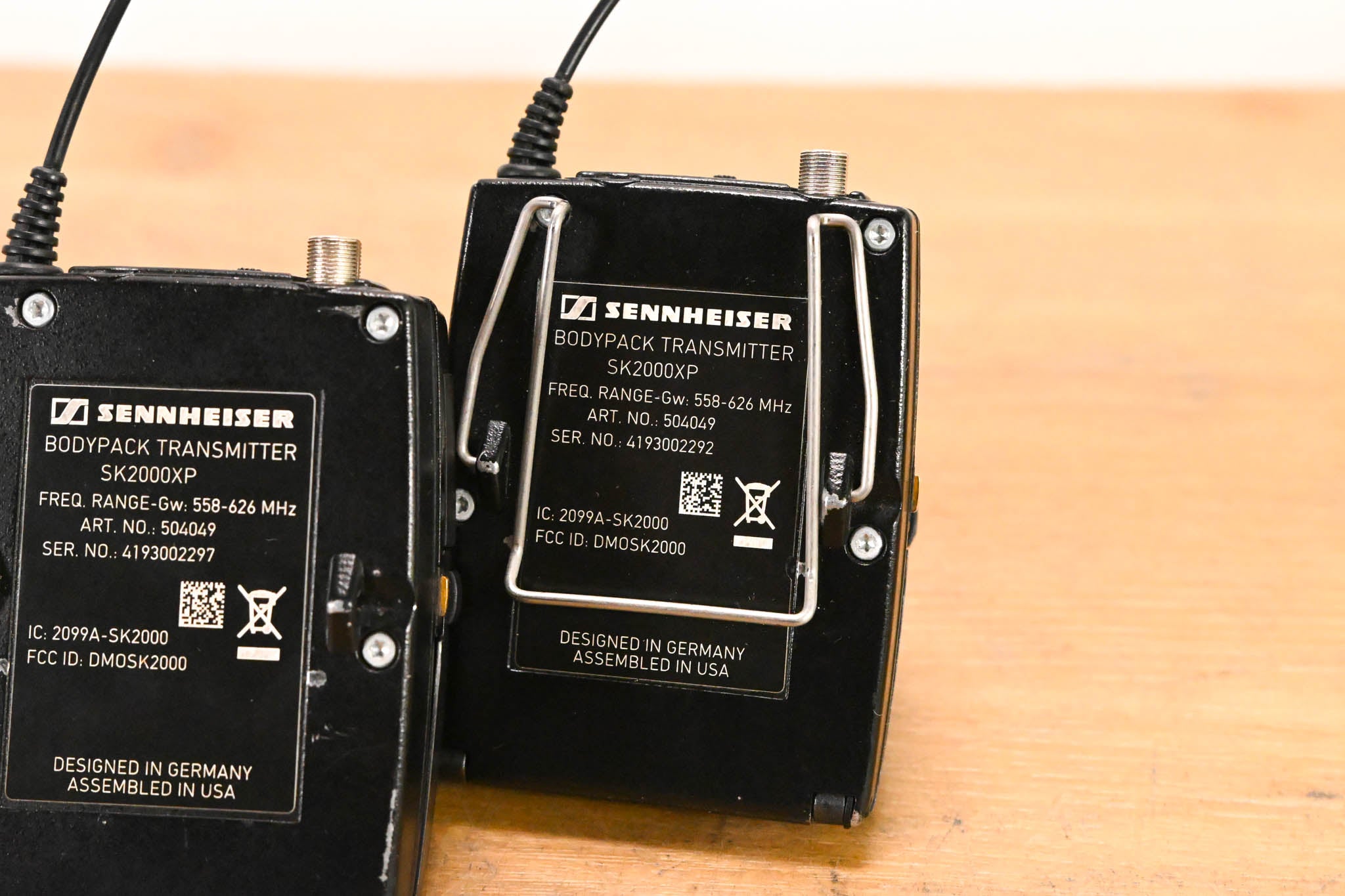 Sennheiser EM 2050 Wireless Receiver w/ two Beltpacks - 558-626 MHz