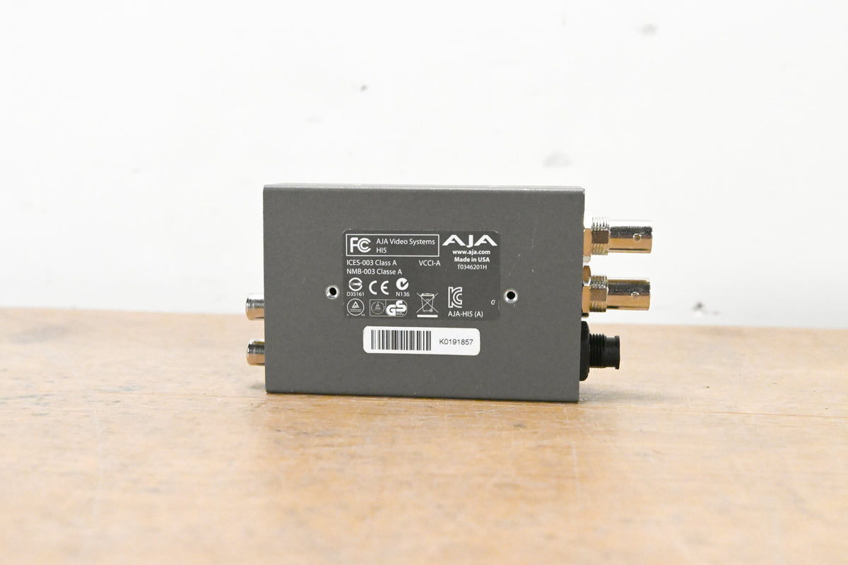 AJA HI5 HD/SD-SDI to HDMI Video and Audio Converter (NO POWER SUPPLY)