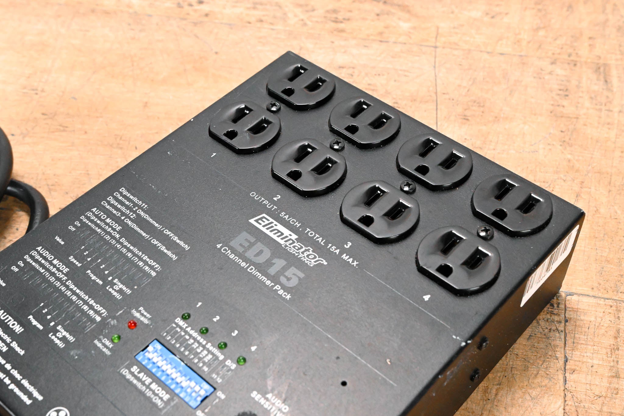 Eliminator Lighting ED15 4-Channel Dimmer Pack