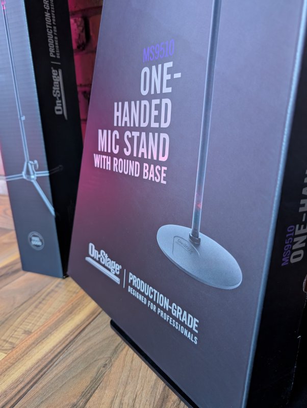 Production-Grade Mic Stand with 10" Round Base