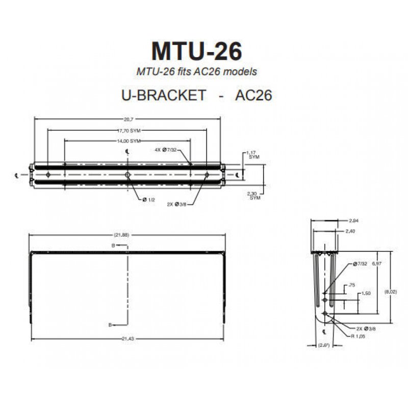 JBL MTU-26-WH