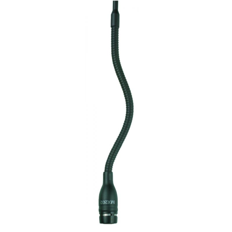Microflex Series Overhead Gooseneck (Black, Cardioid, Plate-Mounted Preamp)