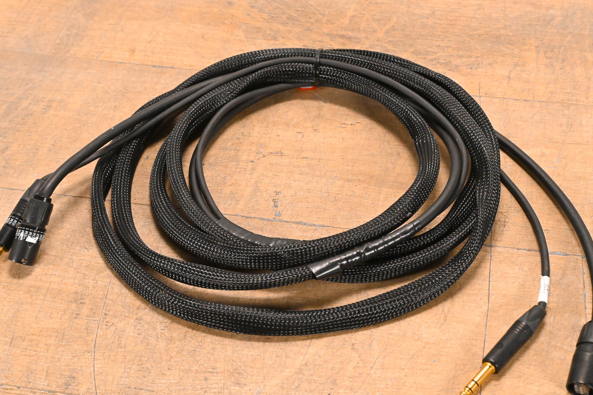 Unbranded 1/4" TRS and EtherCON RJ45 Loom - 15'