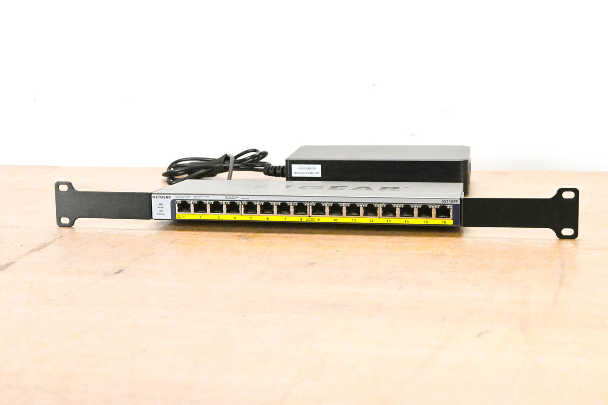 NETGEAR GS116PP 16-Port Gigabit PoE+ Compliant Unmanaged Switch