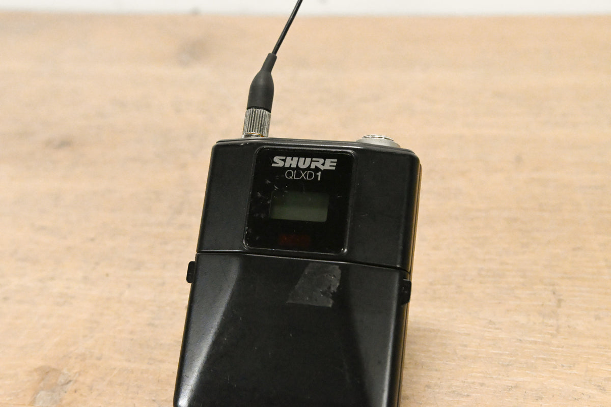 Shure QLXD1 Digital Wireless Bodypack Transmitter G50 Band: 470-534 MHz
