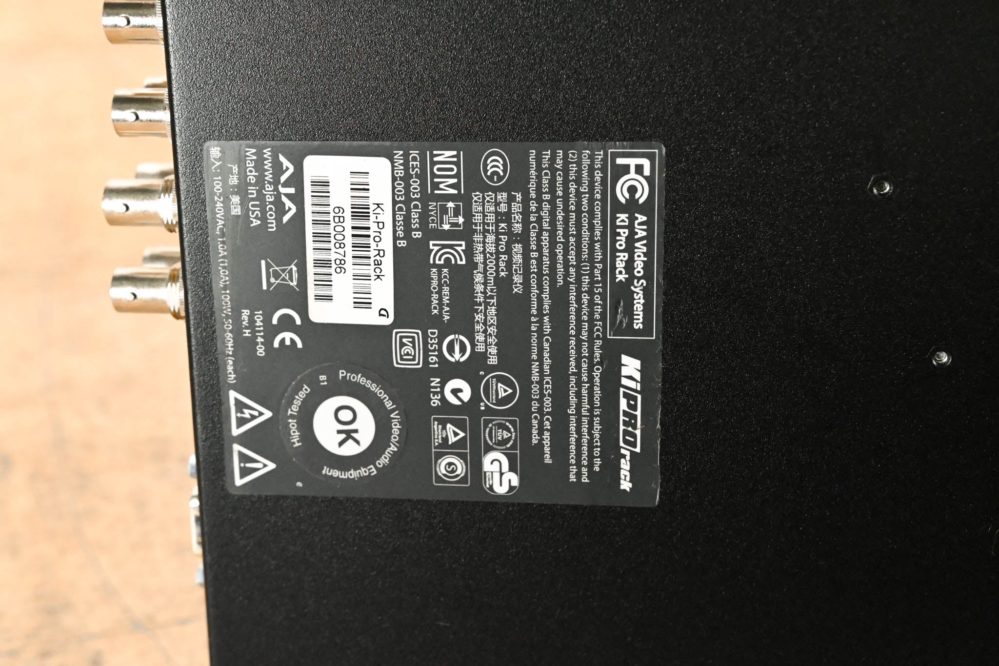 AJA Ki Pro Rack File-Based 1RU Video Recorder and Player