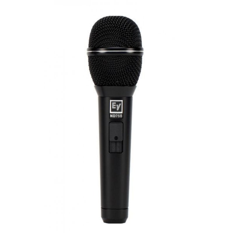 Dynamic cardioid vocal microphone with on/off swit