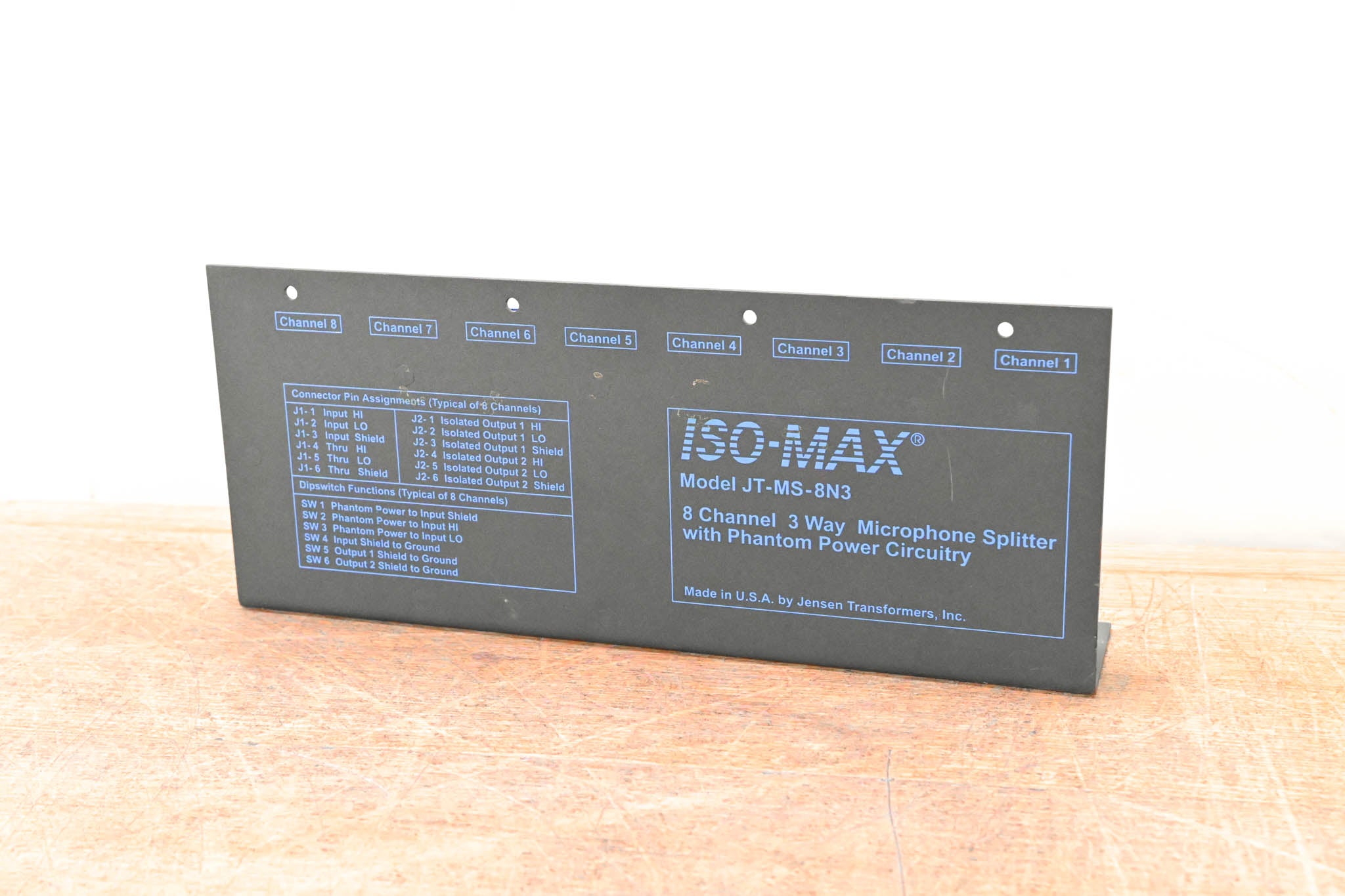 Jensen JT-MS-8N3 8-CH 3-Way Mic Splitter with Phantom Power Circuitry
