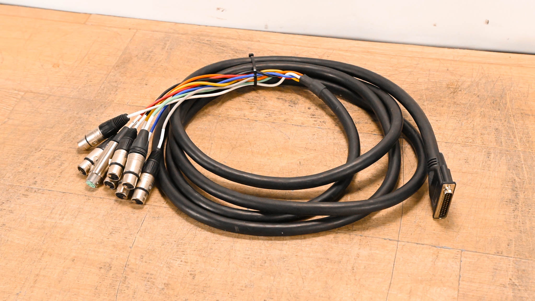 Unbranded DB25 Male to (8x)XLRF Cable - 12ft