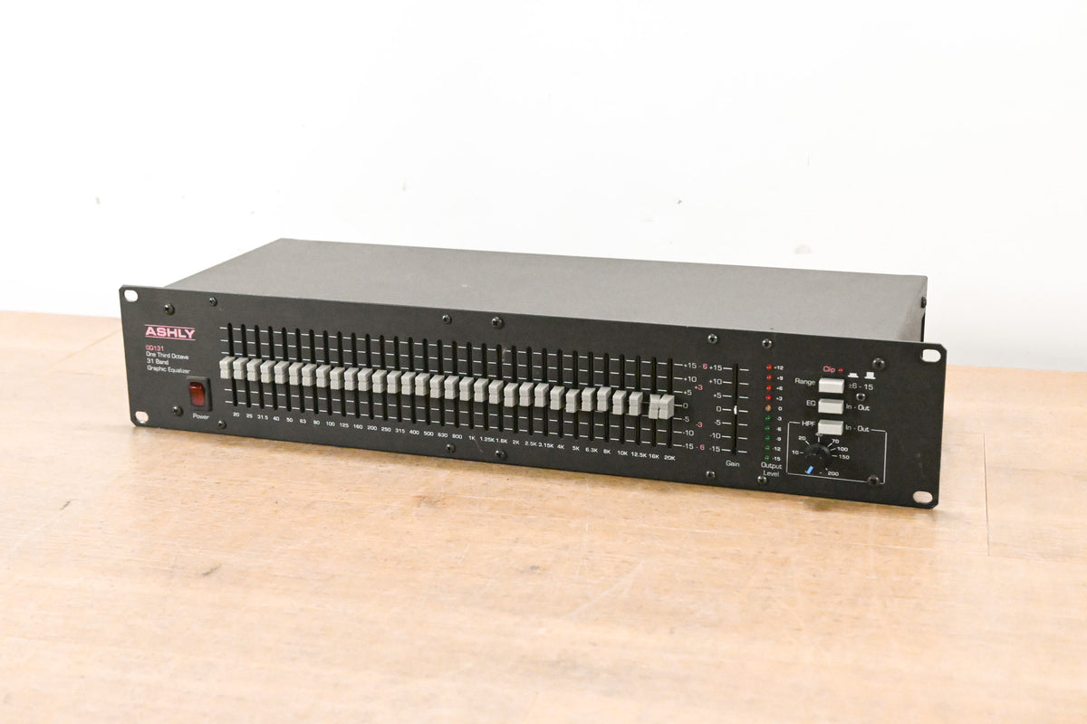Ashly GQ131 One Third Octave 31-Band Graphic Equalizer