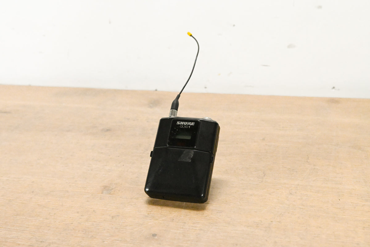 Shure QLXD1 Digital Wireless Bodypack Transmitter G50 Band: 470-534 MHz