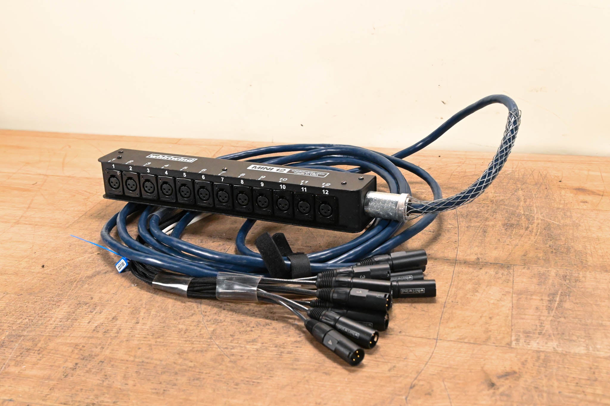 Whirlwind Medusa Mini 12 12-Channel Low-Profile XLR Drop Snake - 25 ft