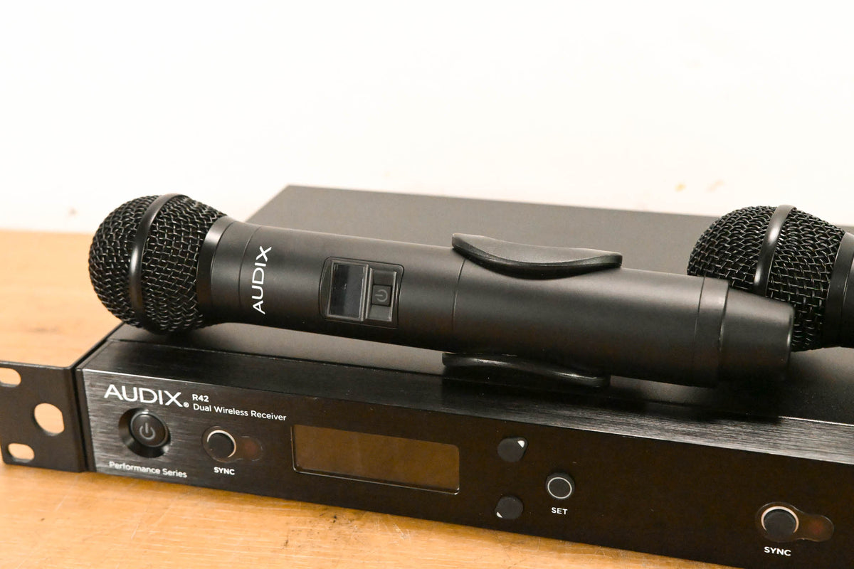 Audix AP42 OM2 Dual Handheld Wireless Mic System- A Band (NO PSU)