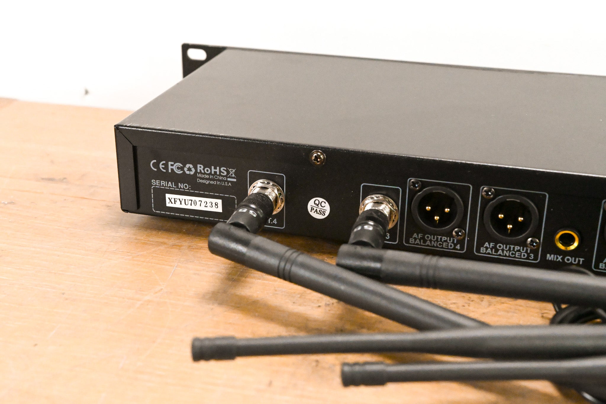 Phenyx Pro PTU-7000-4H Quad UHF Wireless Microphone System w/ Auto-Scan