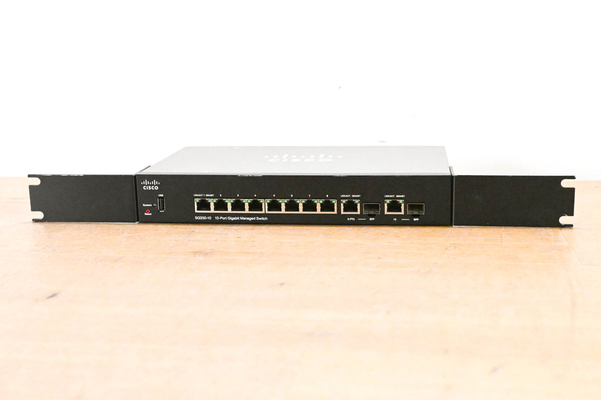Cisco SG350-10 10-Port Gigabit Managed Switch (NO POWER SUPPLY)
