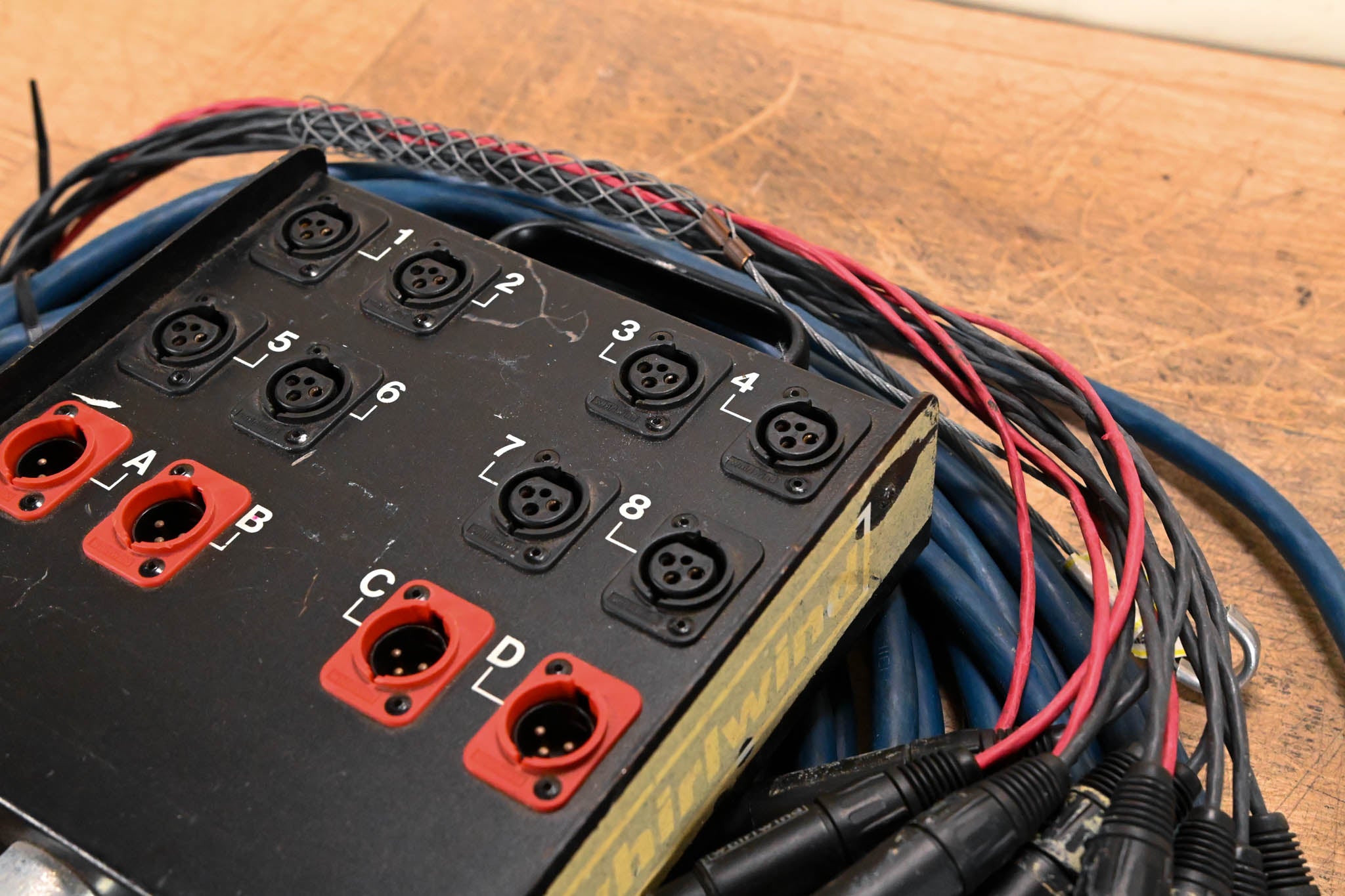 Whirlwind MS-8-4-XL-050 Medusa 8x4 Snake with XLR Returns - 50ft