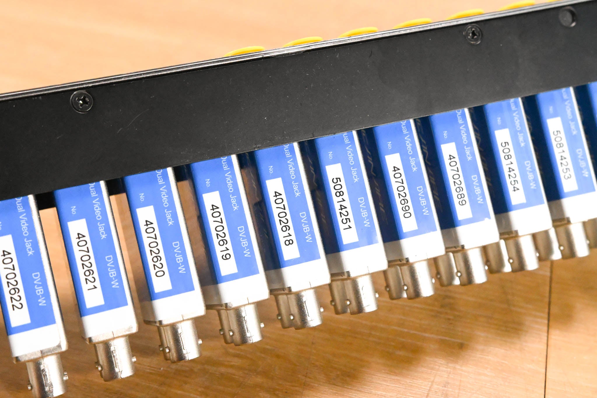 Canare 20DV 1U Normaled Video Patch Bay w/ DVJB-W 3G/HD-SDI Modules