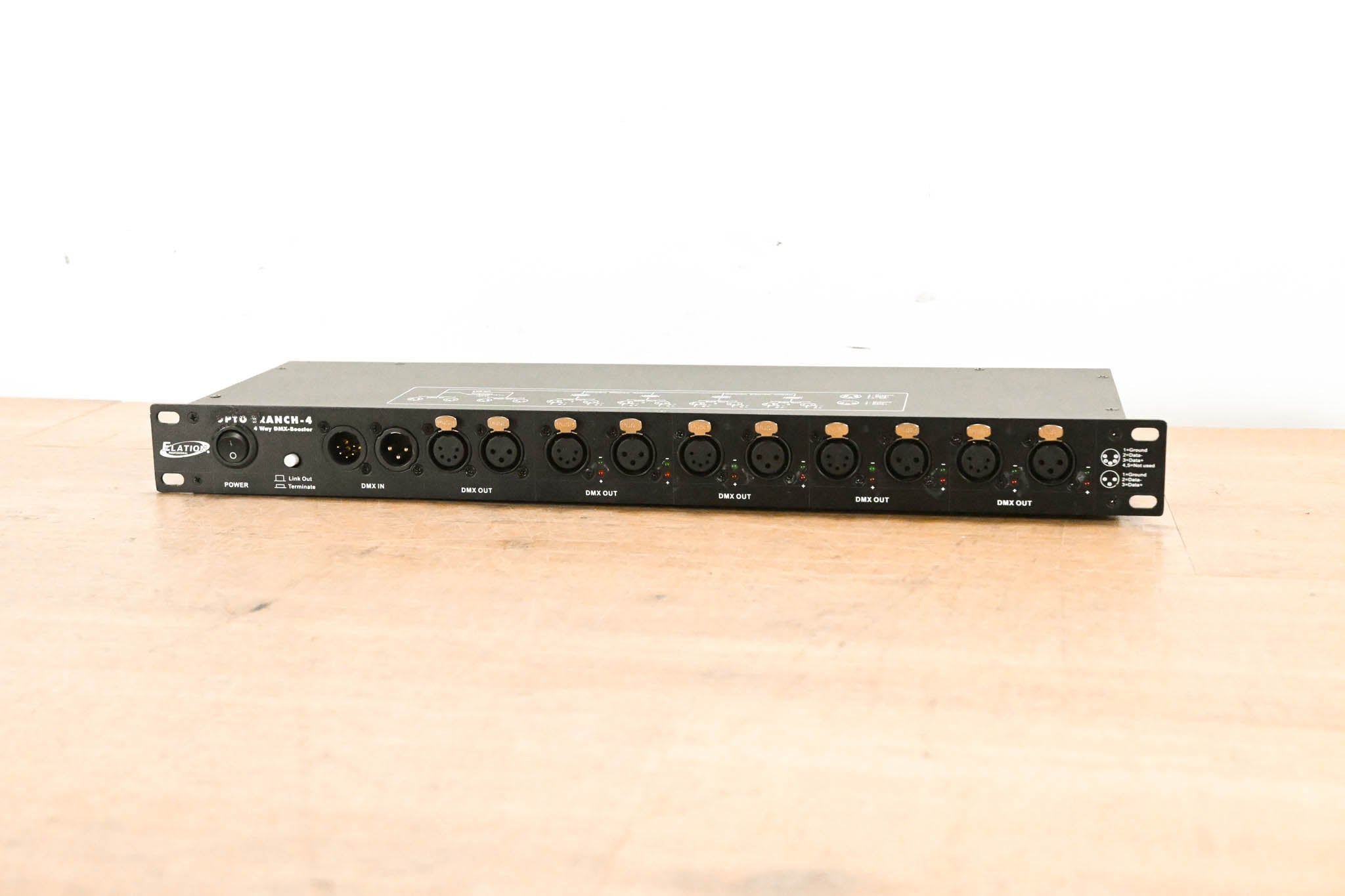 Elation Opto Branch-4 Four-Way DMX Distributor/Booster