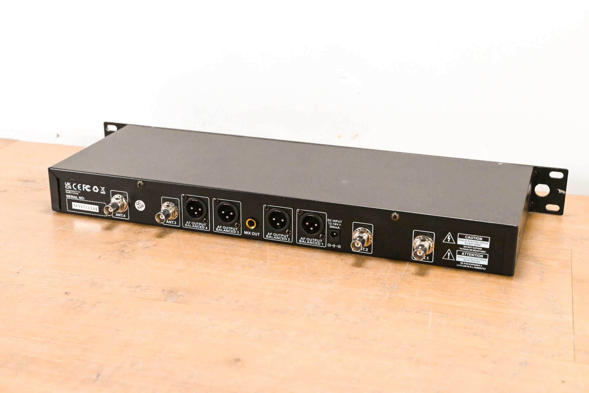 Phenyx Pro PWR-7000 4-CH Wireless Receiver for PTU-7000 System (NO PSU)
