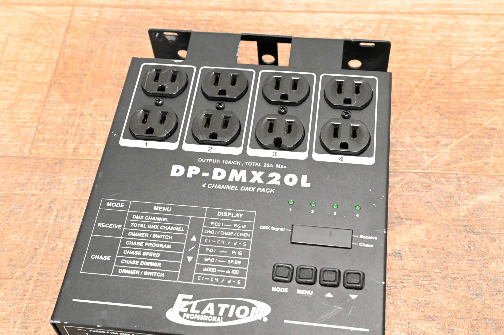 Elation DP-DMX20L 4-Channel DMX Dimmer/Switch Pack
