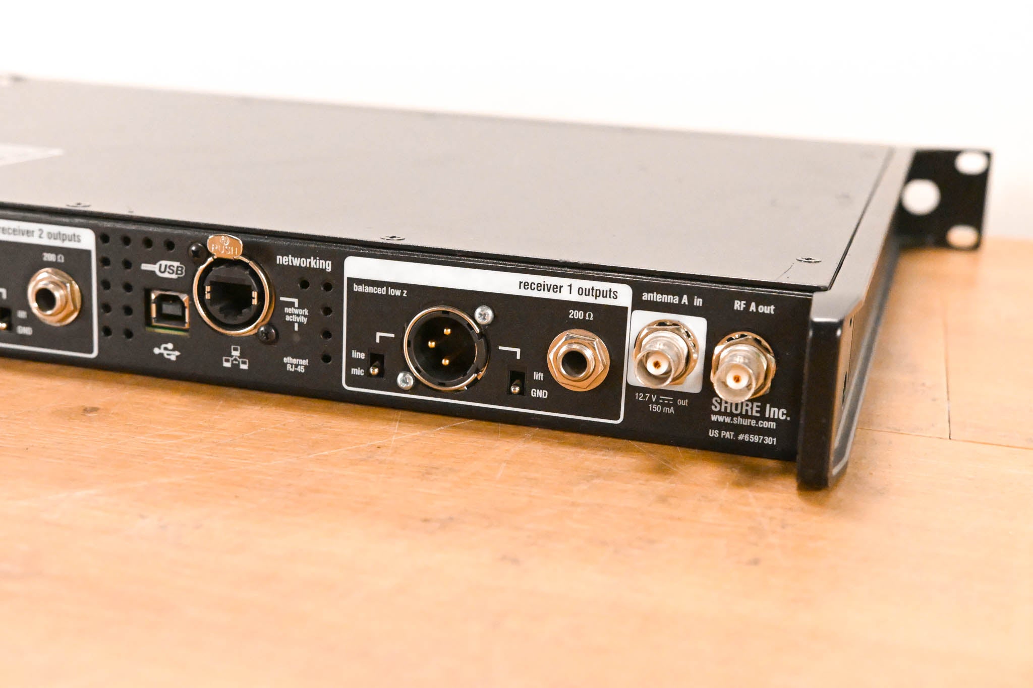 Shure UR4D+ Dual Wireless Receiver with two UR1 Bodypacks - G1 Band