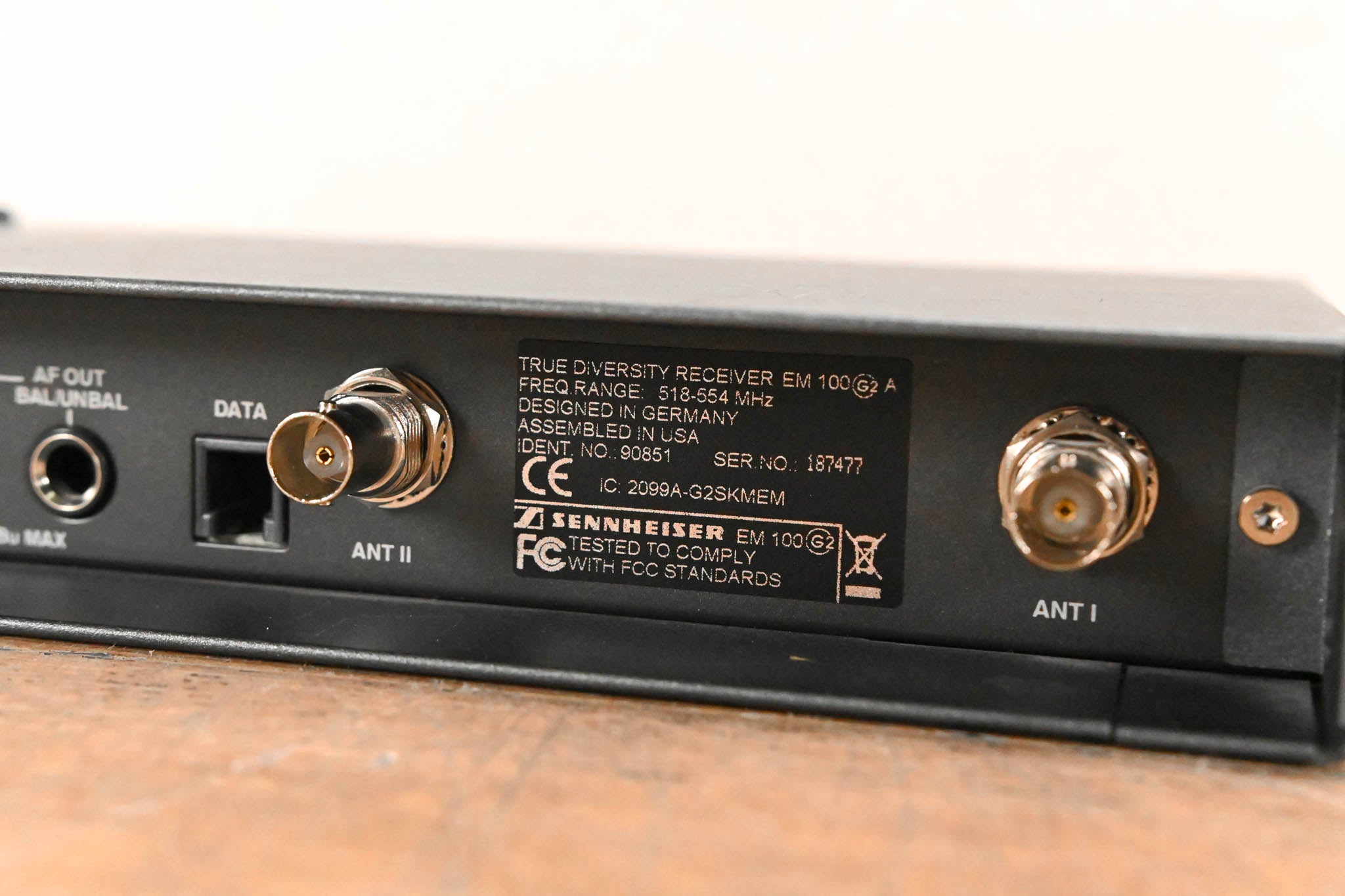 Sennheiser EM 100 G2 Wireless Receiver - 518-554 MHz (NO POWER SUPPLY)