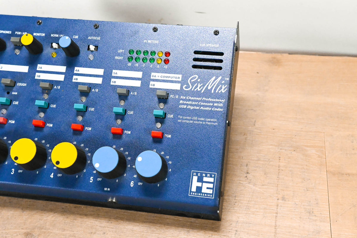 Henry Engineering SixMix 6-Channel Radio Station Broadcast Mixer