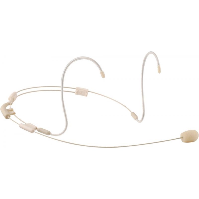 Two Sided Micro Condenser Mic with Telex TA4F Connector (Beige)