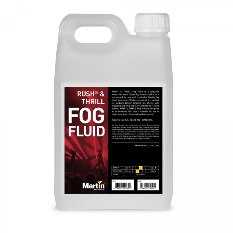 MARTIN PRO RUSH & THRILL Fog (RUSH FOGFLUID4X2.5)