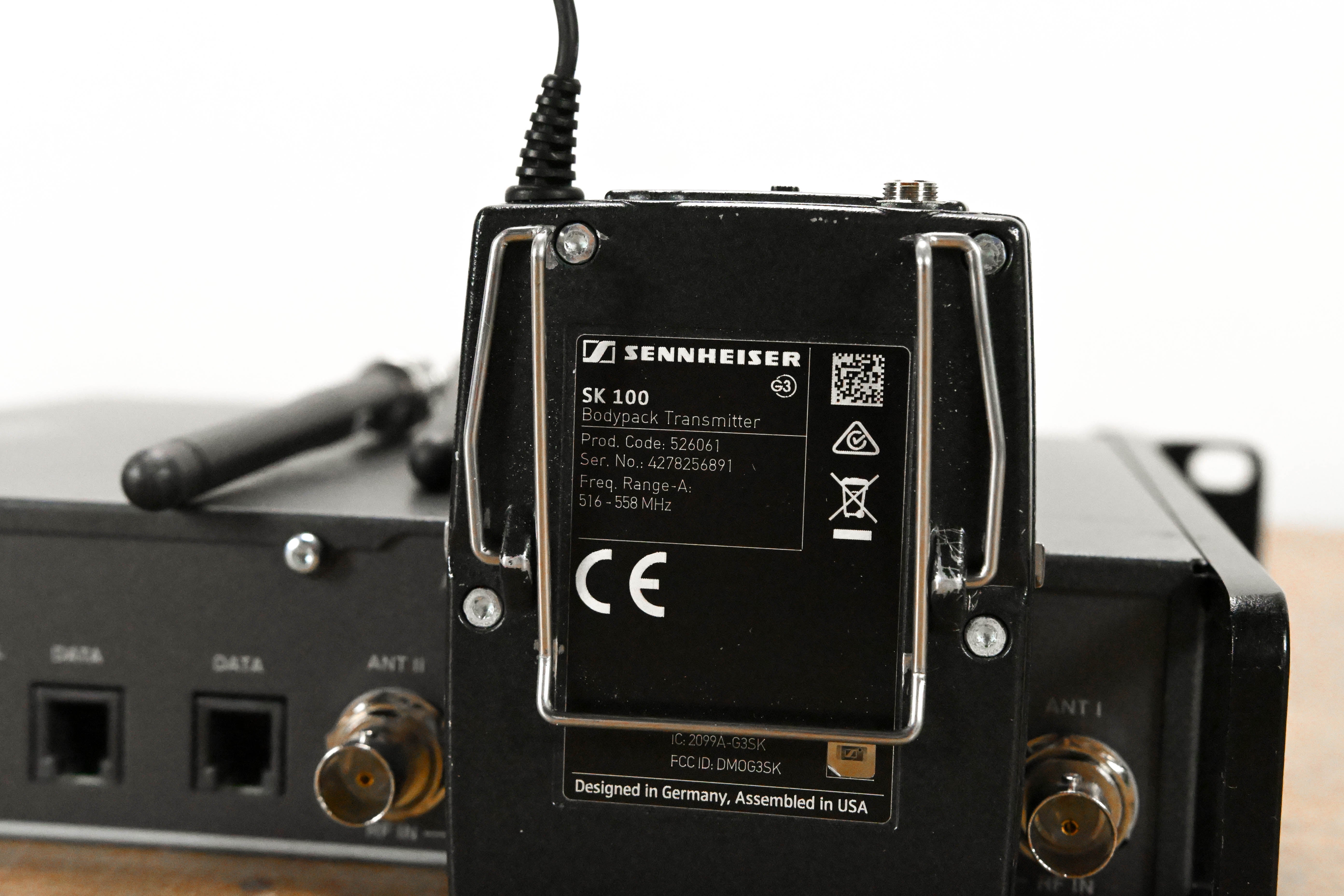 Sennheiser ew 100 G3 Bodypack Wireless System - A Range NO POWER SUPPLY