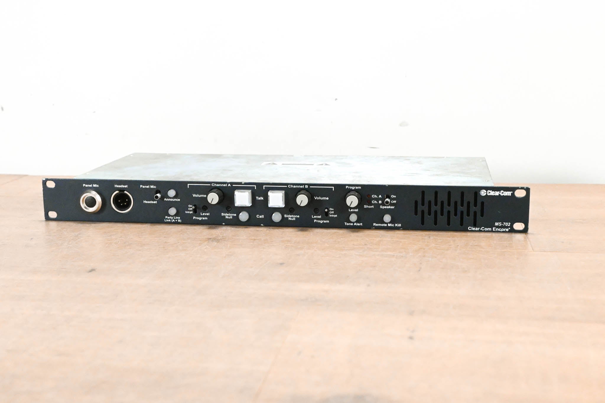 Clear-Com MS-702 2-Channel 1RU Intercom Main Station