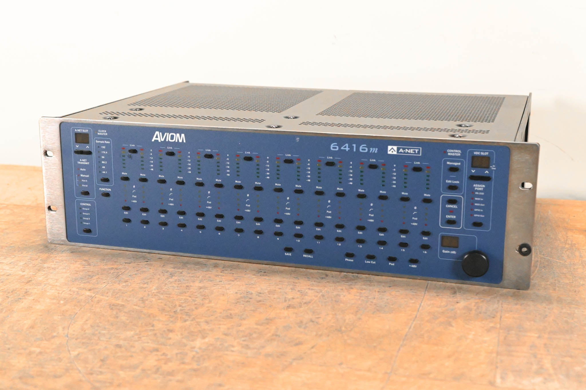 Aviom 6416m 16-Channel Mic Input Module