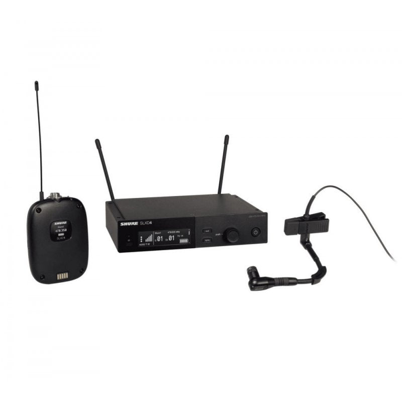 Wireless System with SLXD1 Bodypack Transmitter and Beta® 98H/C Miniature Instrument Microphone